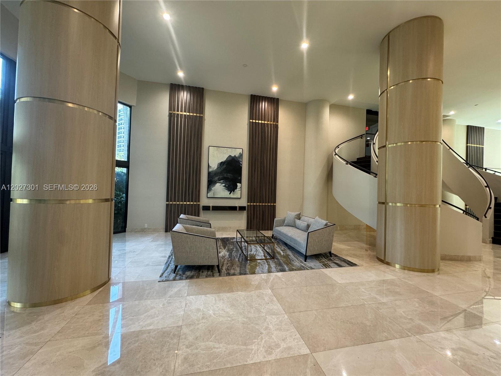 Photo of 3500 Mystic Pointe Dr #2003, Aventura, Florida, 33180 - Recently renovated Lobby.