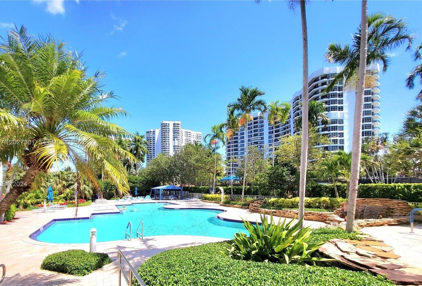 Photo of 3500 Mystic Pointe Dr #2003, Aventura, Florida, 33180 - Beautiful outdoor pool