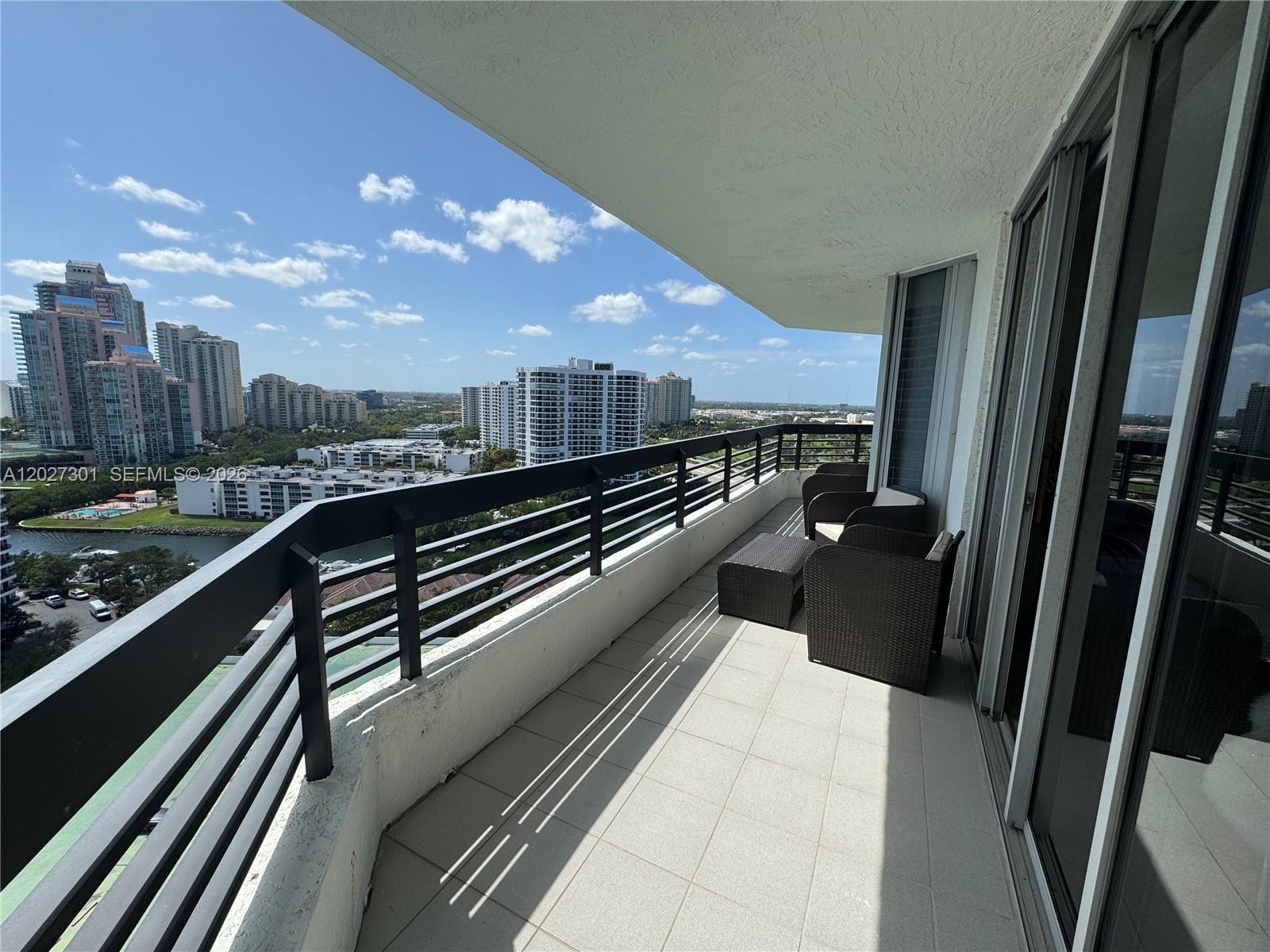 Photo of 3500 Mystic Pointe Dr #2003, Aventura, Florida, 33180 - Large balcony