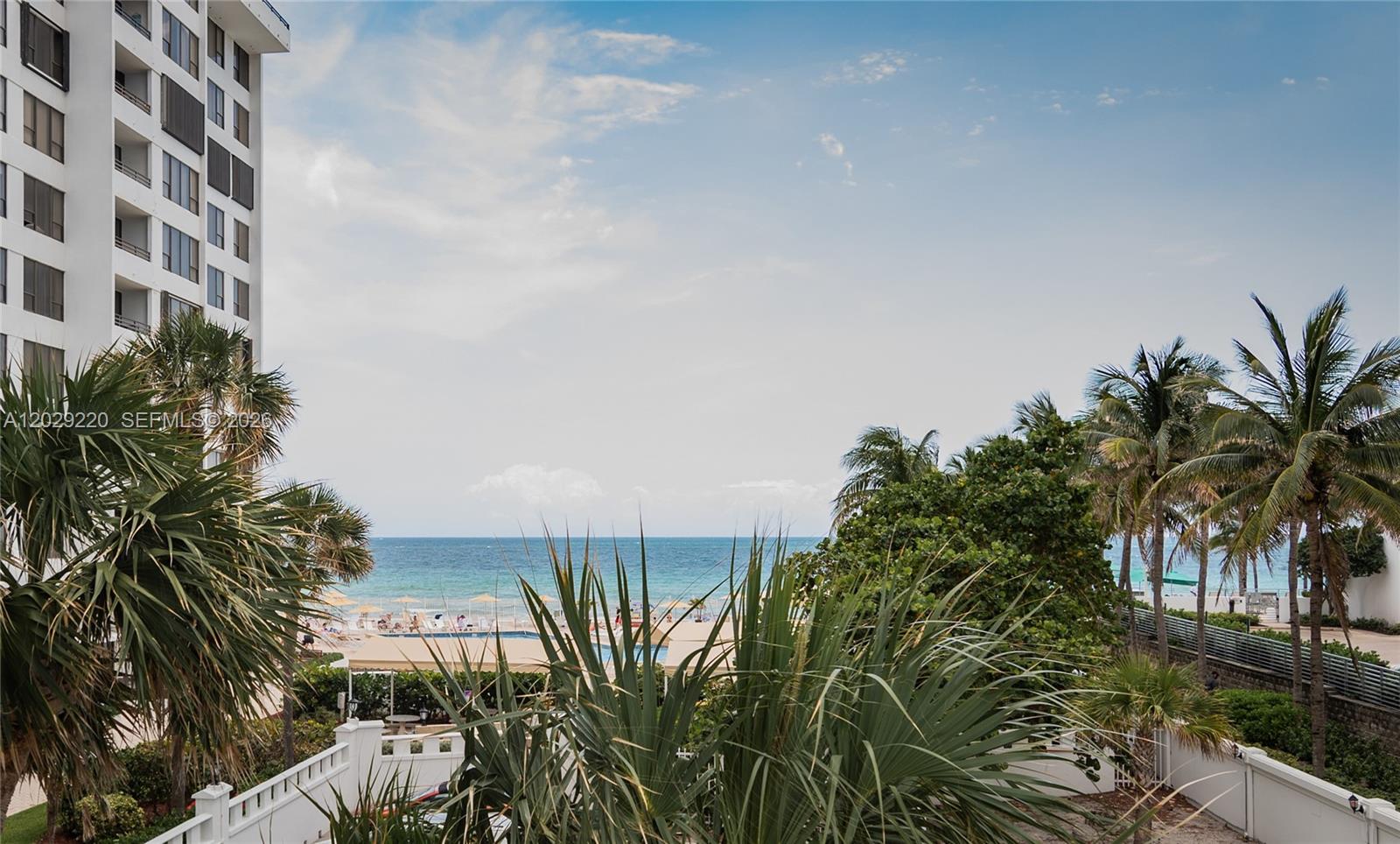 Photo of 3505 Ocean Dr  #221, Hollywood, Florida, 33019 - View from the Open Balcony