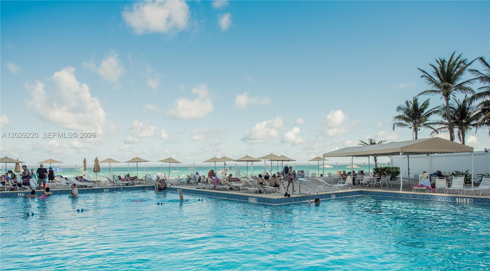 Photo of 3505 Ocean Dr  #221, Hollywood, Florida, 33019 - Large Heated Pool