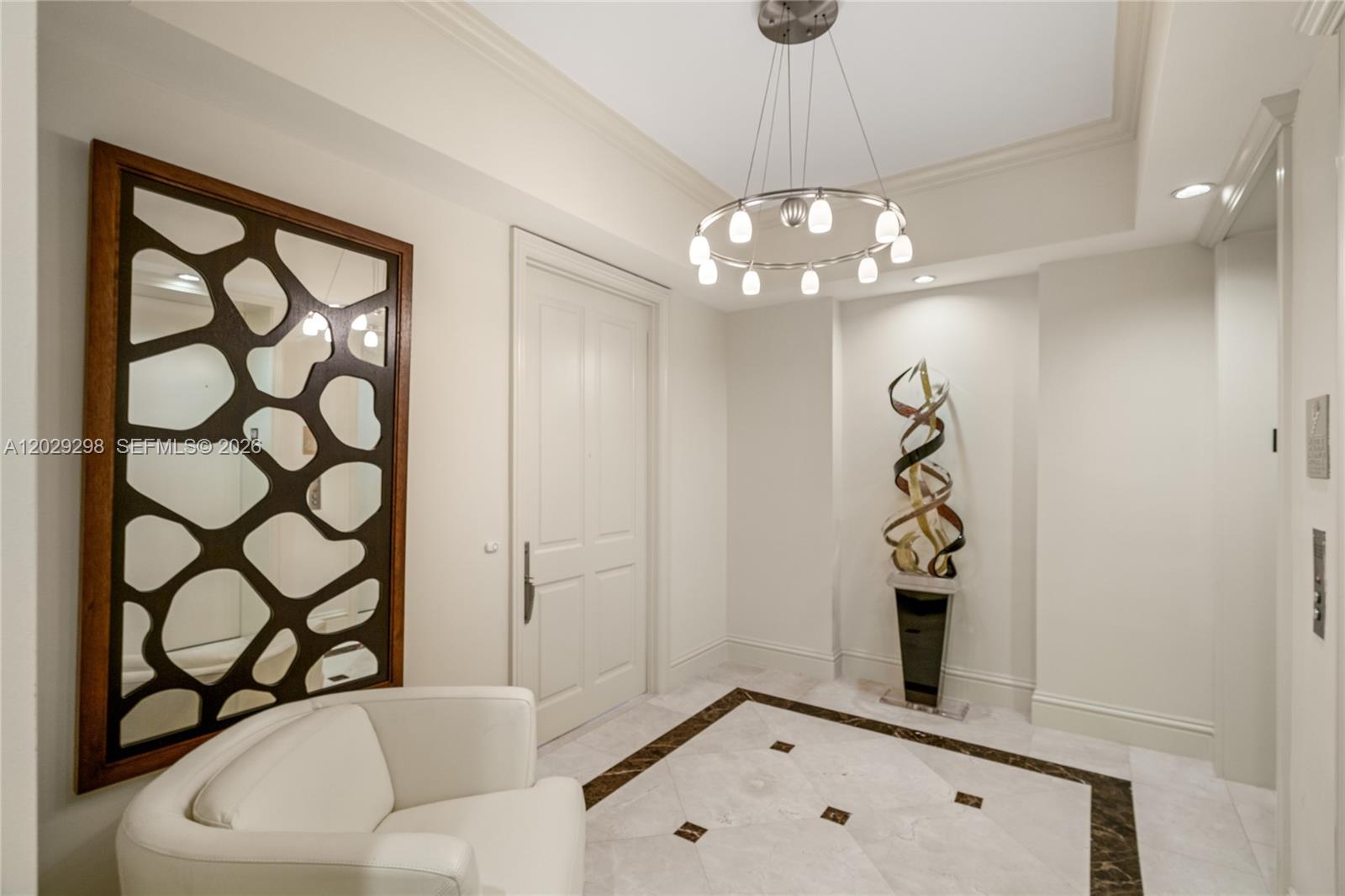 Photo of 10295 Collins Ave #1606, Bal Harbour, Florida, 33154 - Private foyer from elevator
