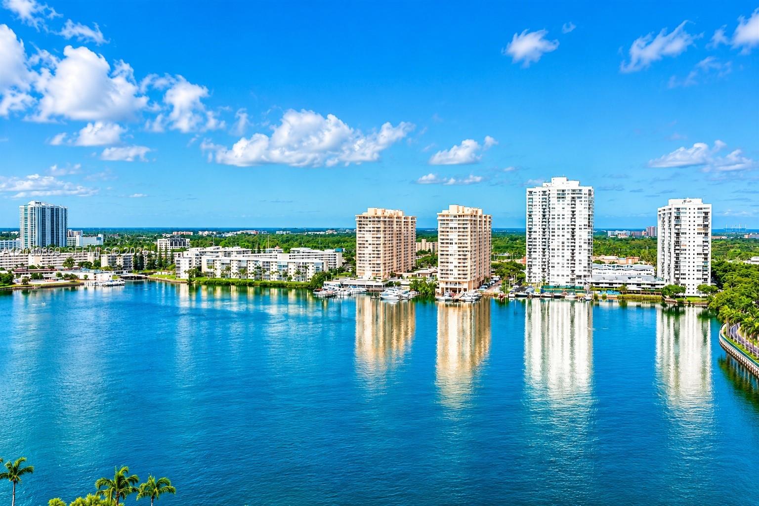 Photo of 18181 31st Ct  #1801, Aventura, Florida, 33160 - Digitally enhanced to show views on a sunny day
