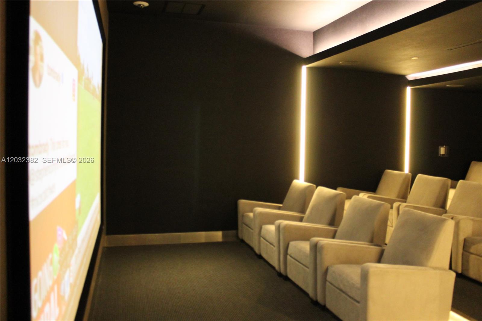 Photo of 18555 Collins Ave  #4804, Sunny Isles Beach, Florida, 33160 - Theater room