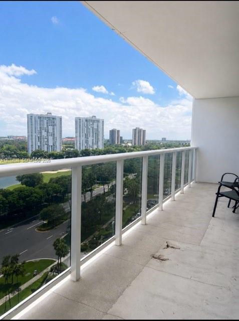 Photo of 3675 Country Club Dr #1406, Aventura, Florida, 33180 - Huge Balcony