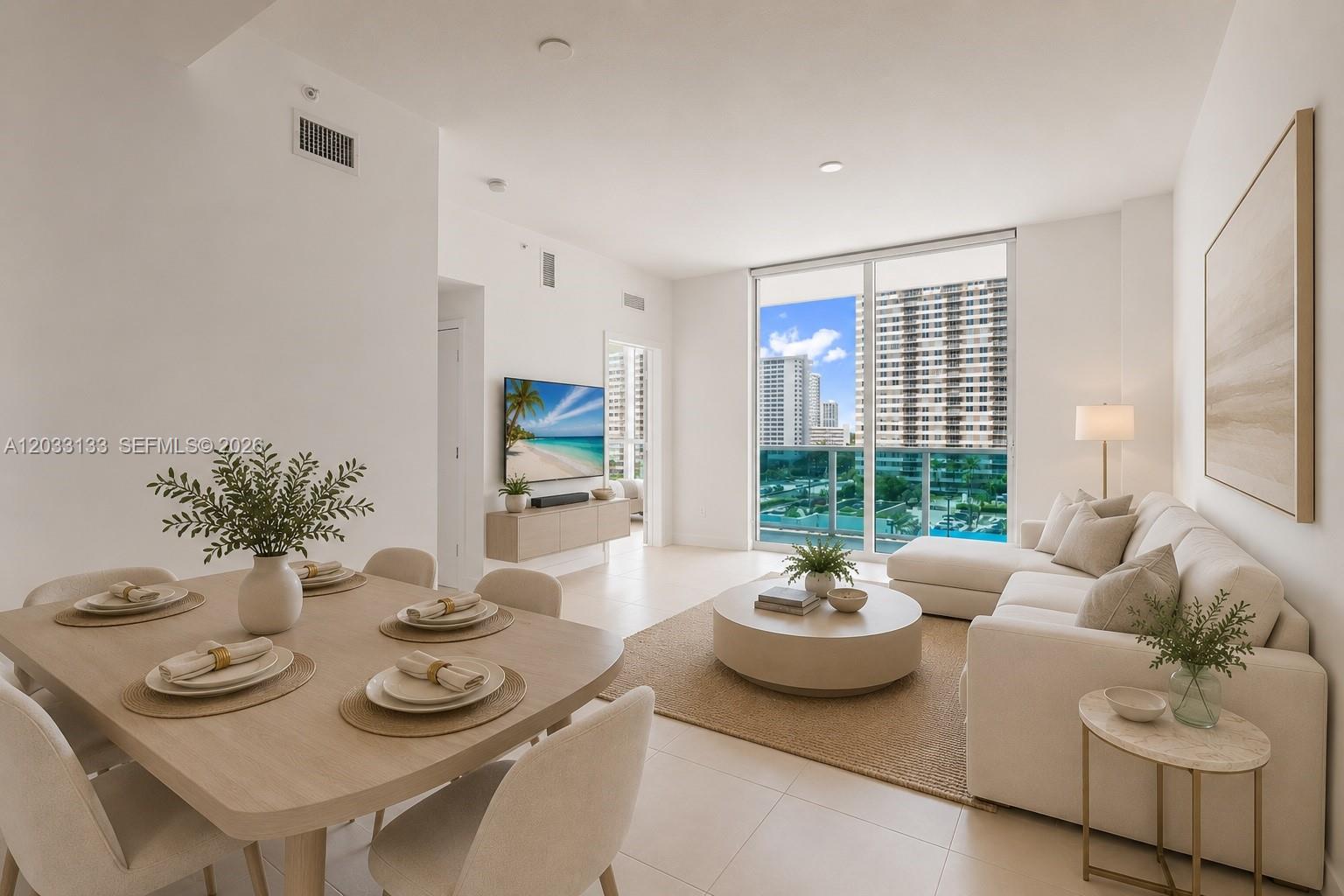 Photo of 1945 Ocean Dr  #704, Hallandale Beach, Florida, 33009 - Virtually staged