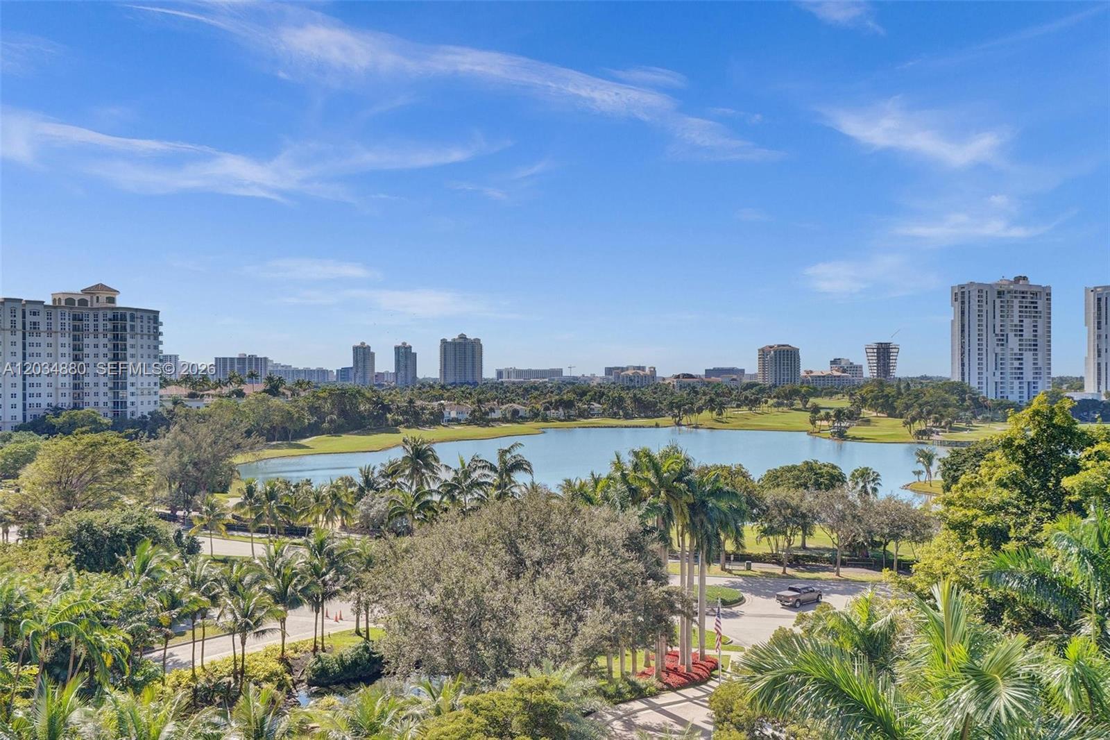 Photo of 20281 Country Club Dr  #615, Aventura, Florida, 33180 - View from Living Room and balcony