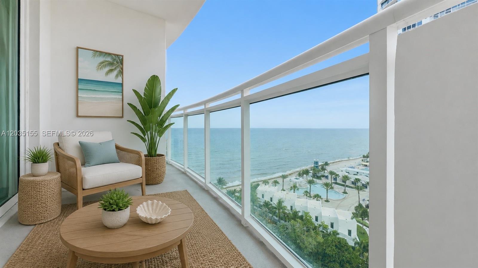 Photo of 3001 Ocean Dr #1415, Hollywood, Florida, 33019 - Virtually staged