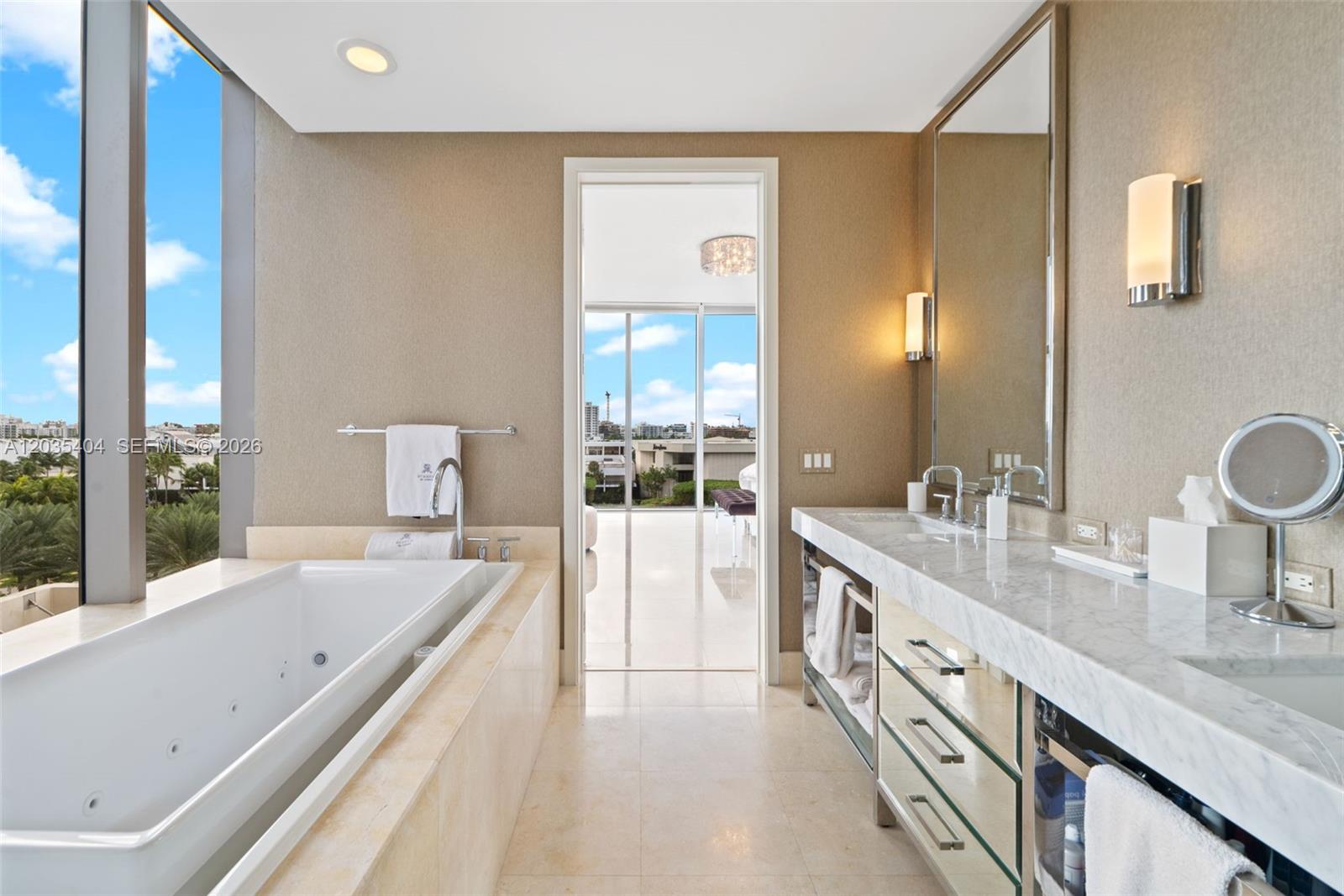 Photo of 9705 Collins Ave #605N, Bal Harbour, Florida, 33154 - Primary bath