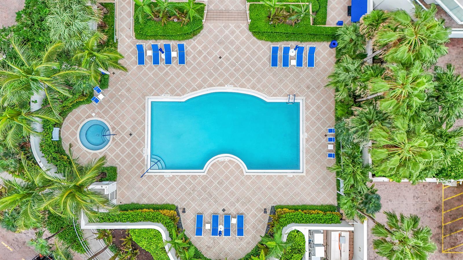 Photo of 6051 Ocean  #607, Hollywood, Florida, 33019 - 5 pool arial 2