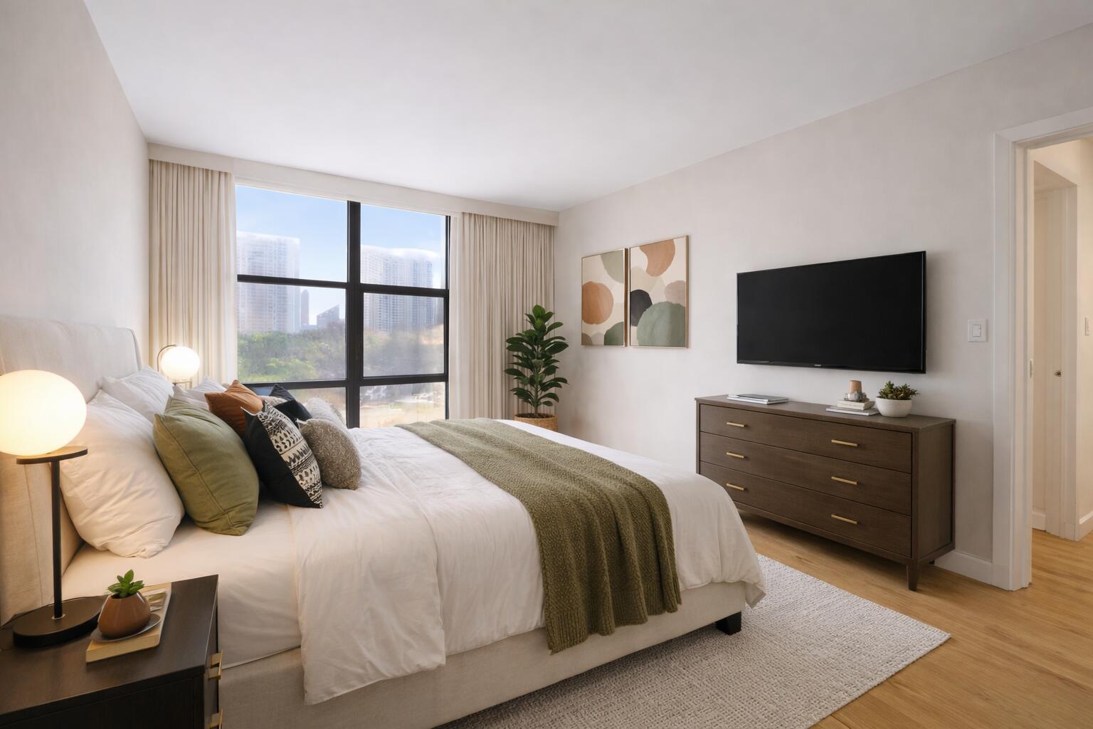 Photo of 18181 31st  #804, Aventura, Florida, 33160 - virtual staging second bedroom