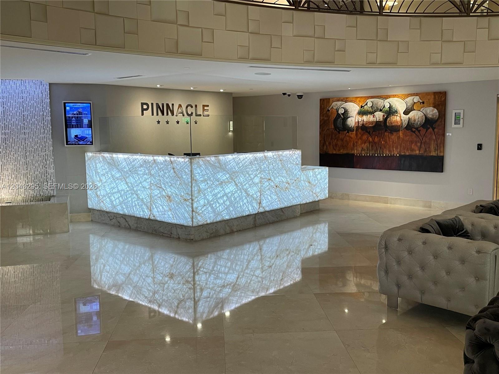 Photo of 17555 Collins Ave #1906, Sunny Isles Beach, Florida, 33160 - Reception Front Desk