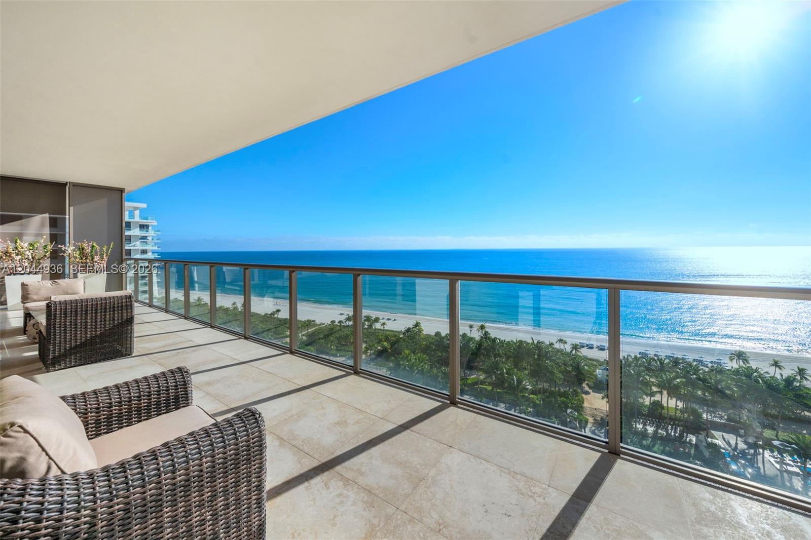 Photo of 9705 Collins Ave #1402N, Bal Harbour, Florida, 33154 - East balcony
