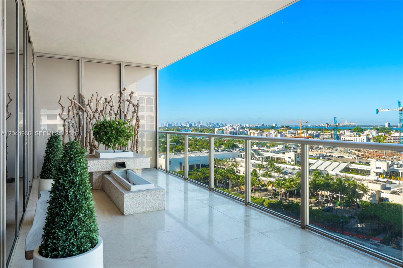 Photo of 9705 Collins Ave #1402N, Bal Harbour, Florida, 33154 - West balcony