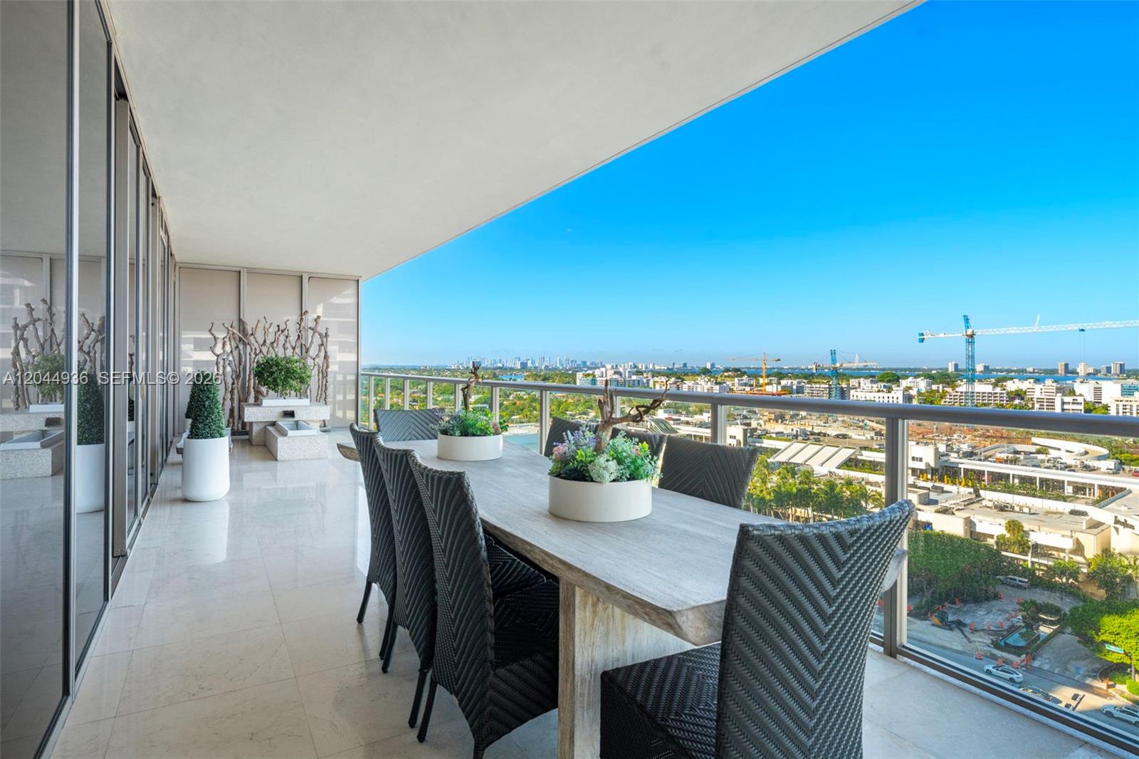 Photo of 9705 Collins Ave #1402N, Bal Harbour, Florida, 33154 - West balcony