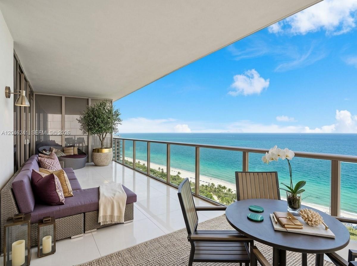 Photo of 9705 Collins Ave #1804N, Bal Harbour, Florida, 33154 - Virtually staged.