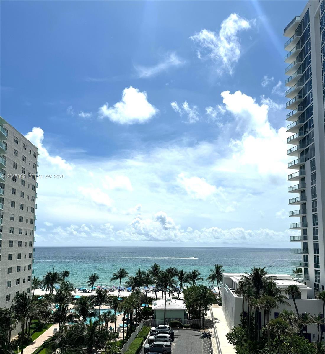 Photo of 3901 Ocean Dr #7O, Hollywood, Florida, 33019 - Actual view from the unit balcony facing the ocean & sunrise