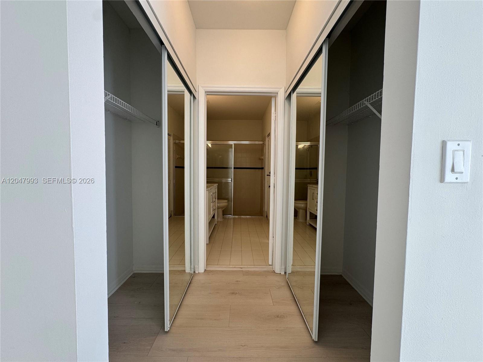 Photo of 1595 Seagrape Way (1595), Hollywood, Florida, 33019 - Closets between Bedroom and Bathroom on 1st Floor