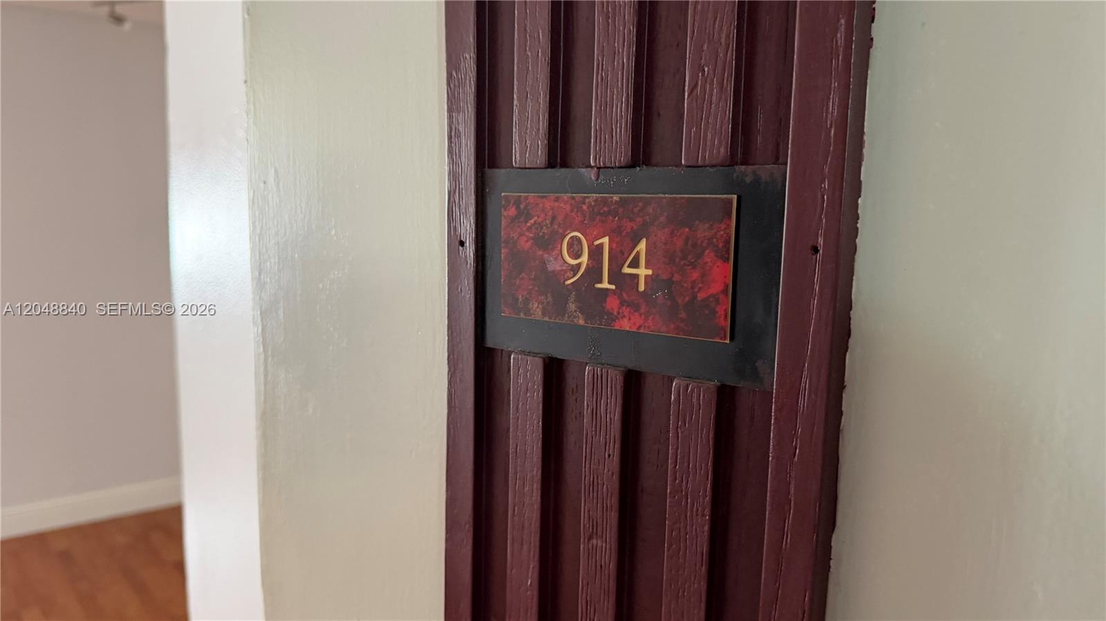 Photo of 17021 Bay Rd #914, Sunny Isles Beach, Florida, 33160 - Front door