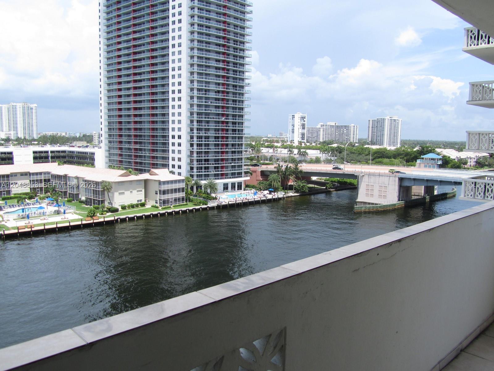 Photo of 1833 Ocean Dr  #911, Hallandale Beach, Florida, 33009 - great view of the intracoastal.  ocean is right across the street for beachgoers