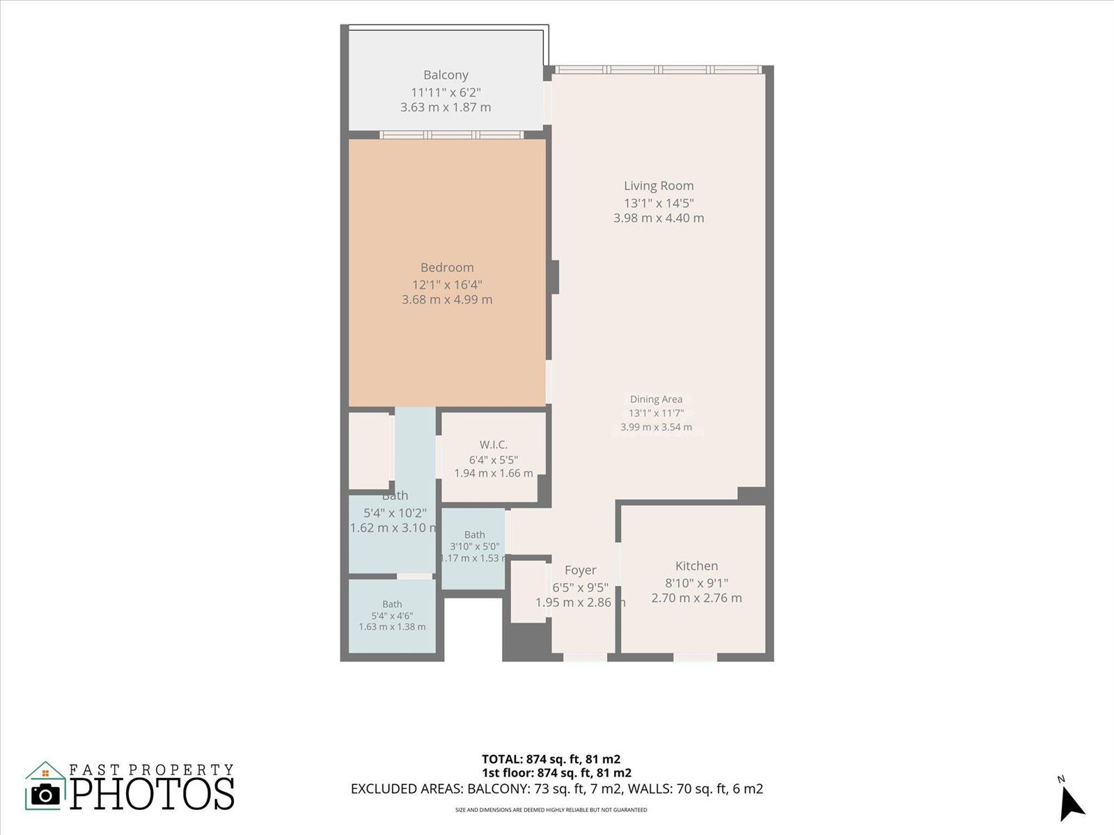 Photo of 1410 Ocean #1103, Hollywood, Florida, 33019 - 01-Floor Plan