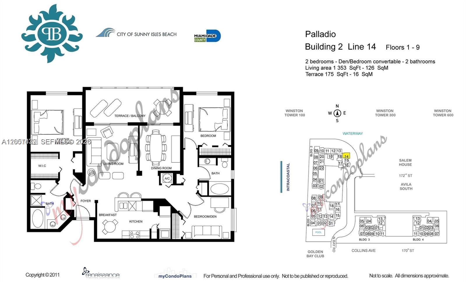 Photo of 17150 Bay Rd #2814, Sunny Isles Beach, Florida, 33160 -