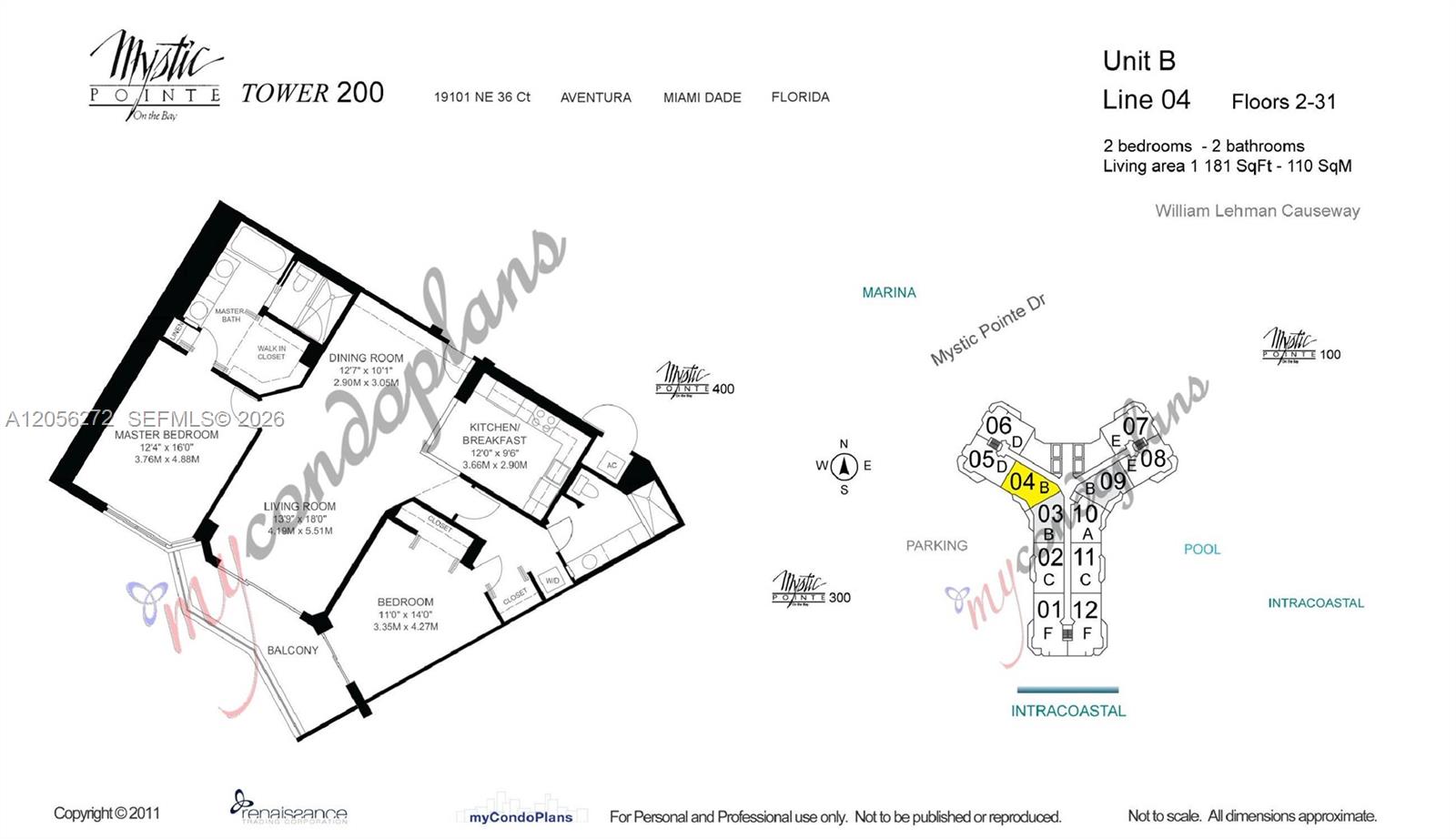 Photo of 19101 36th Ct  #304, Aventura, Florida, 33180 - 