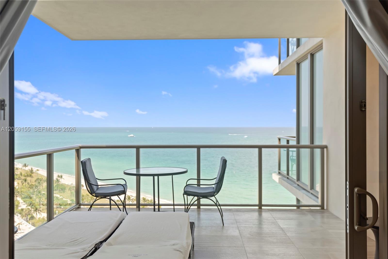 Photo of 9703 Collins Ave  #1205, Bal Harbour, Florida, 33154 - Each balcony is 100 sq. feet