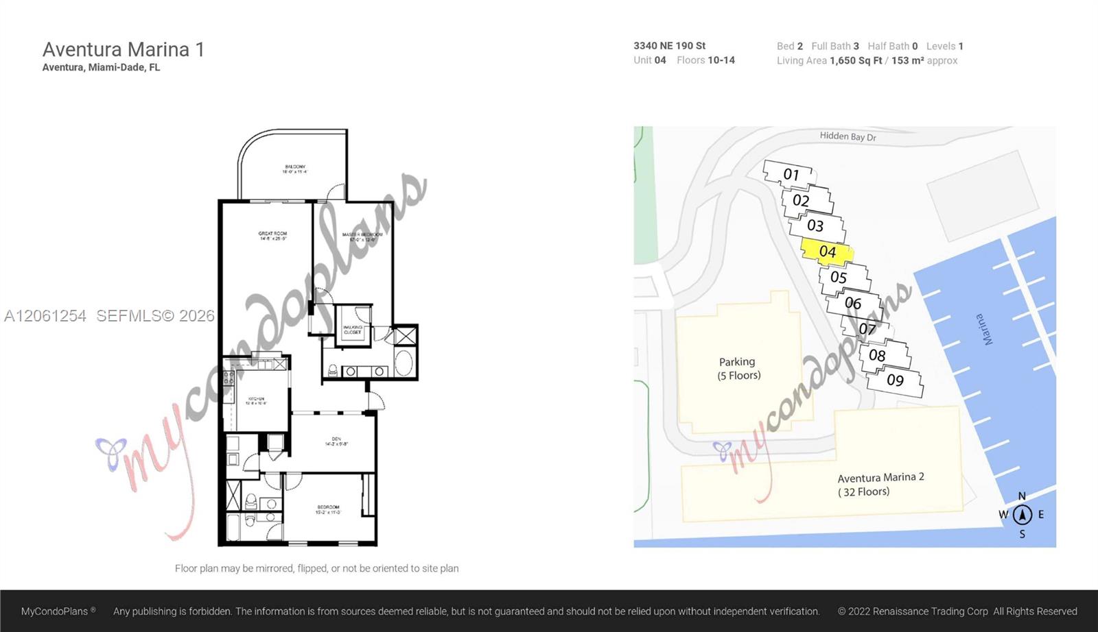 Photo of 3340 190th St #1304, Aventura, Florida, 33180 -