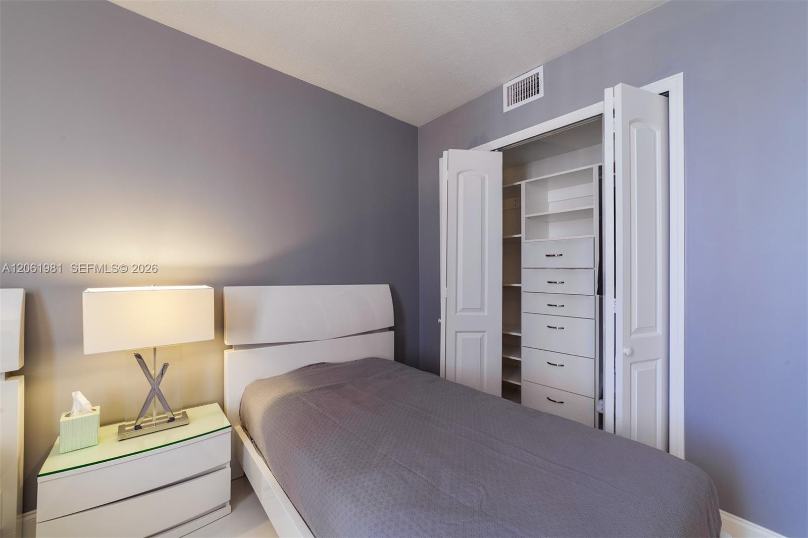 Photo of 2500 Parkview Dr #1117, Hallandale Beach, Florida, 33009 - Second bedroom + closet