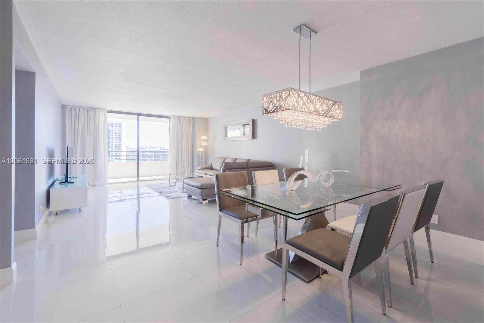 Photo of 2500 Parkview Dr #1117, Hallandale Beach, Florida, 33009 - Dining area in the living room