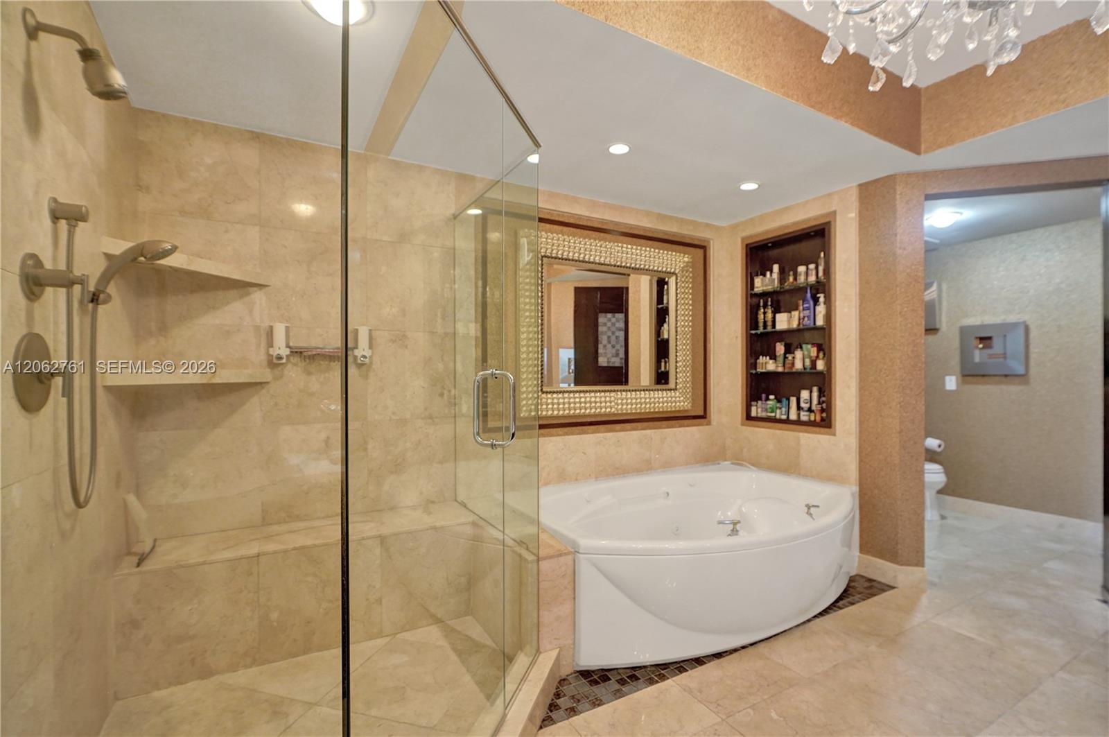 Photo of 3201 183rd St  #2403, Aventura, Florida, 33160 - Main bathroom.