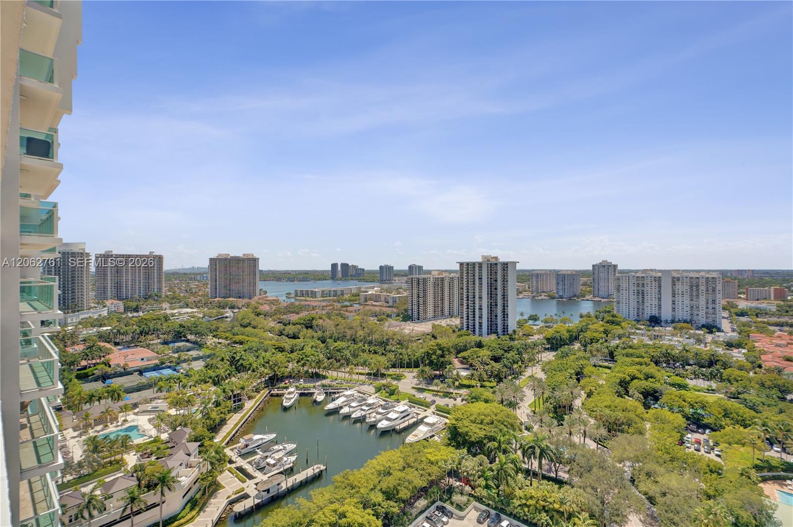 Photo of 3201 183rd St  #2403, Aventura, Florida, 33160 - View of the marina and Lake Maule.