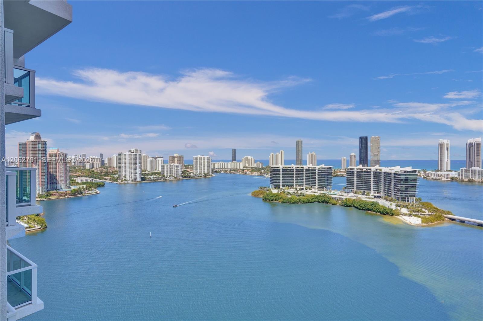 Photo of 3201 183rd St  #2403, Aventura, Florida, 33160 - View from the balcony.
