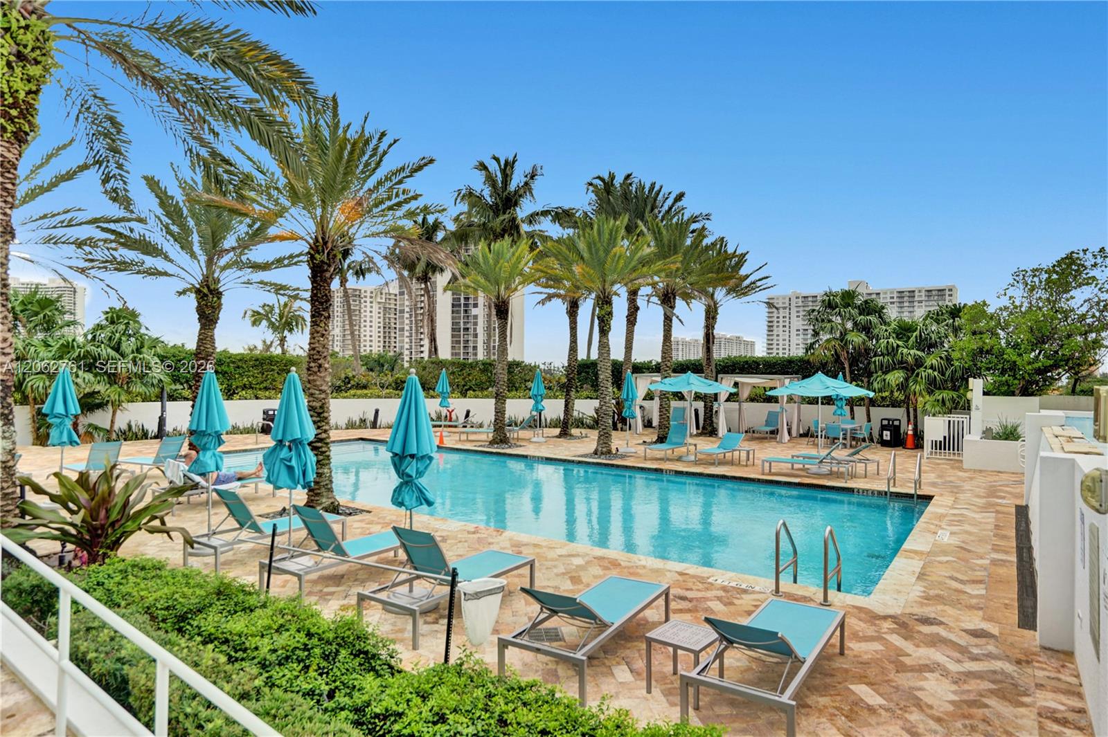 Photo of 3201 183rd St  #2403, Aventura, Florida, 33160 - Second pool.