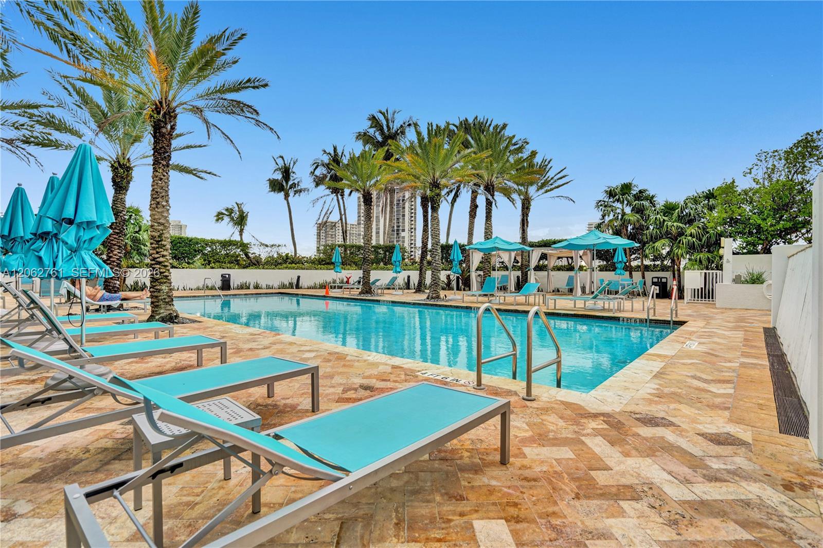 Photo of 3201 183rd St  #2403, Aventura, Florida, 33160 - Second pool.