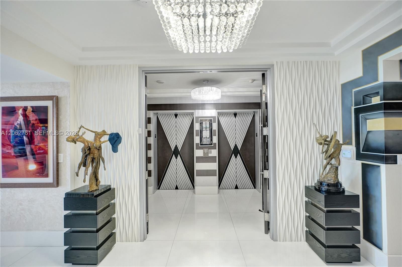 Photo of 3201 183rd St  #2403, Aventura, Florida, 33160 - Private elevator doors.