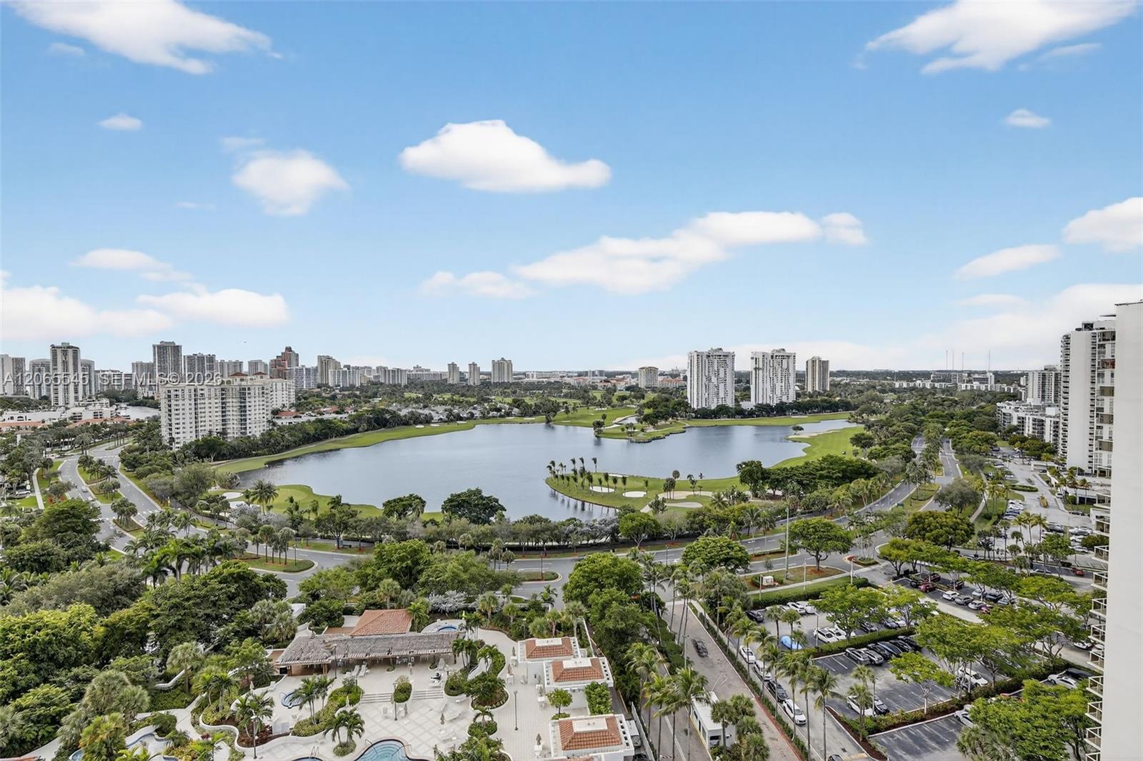 Photo of 20281 Country Club Dr #1801, Aventura, Florida, 33180 - Southwest view over Turnberry Golf Course