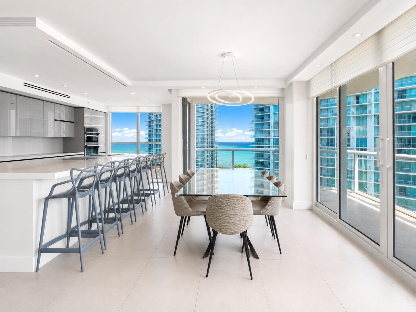 Photo of 16500 Collins  #1751, Sunny Isles Beach, Florida, 33160 - DINING AND KITCHEN OCEAN VIEW