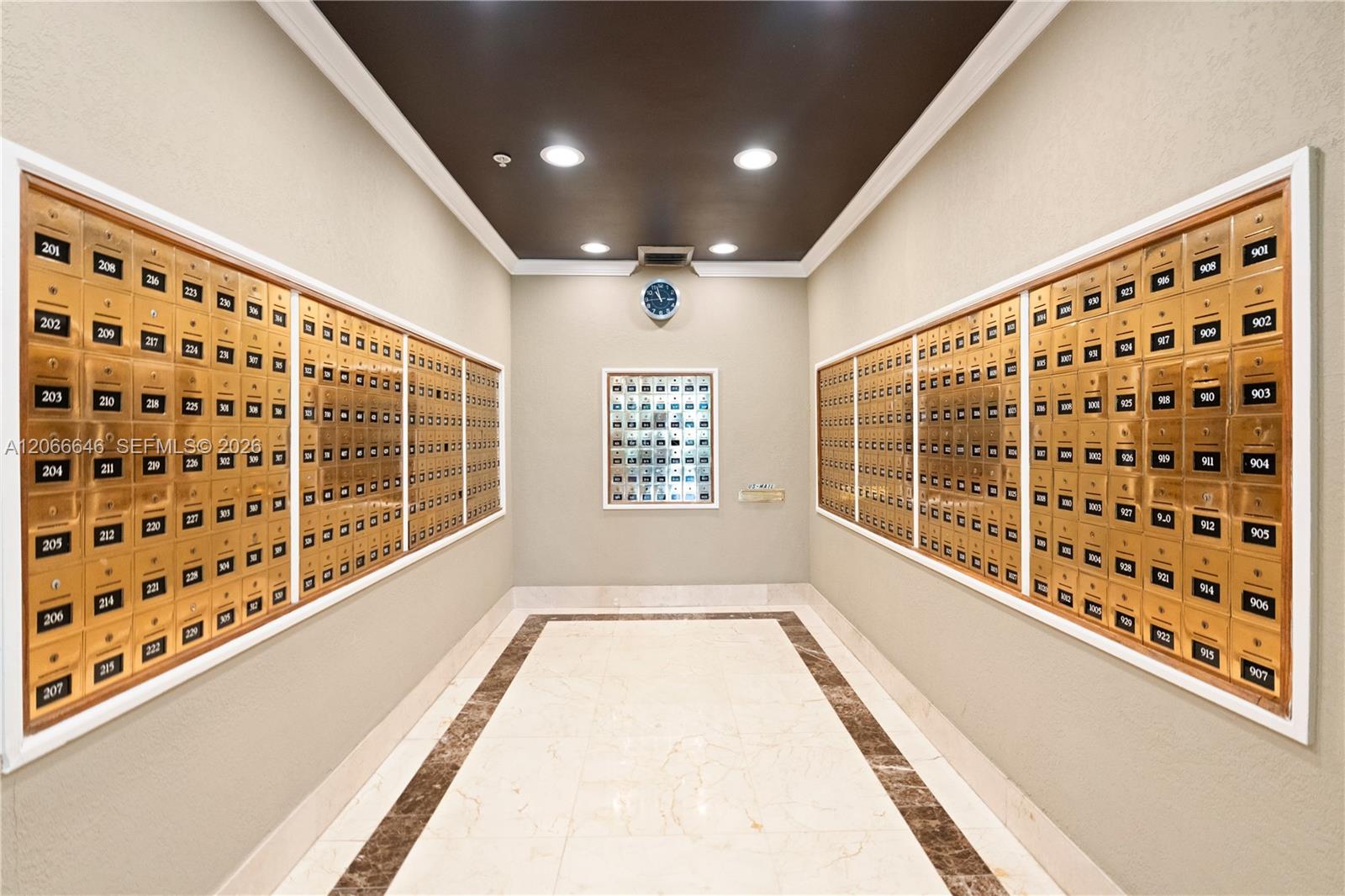 Photo of 400 Kings Point Dr  #606, Sunny Isles Beach, Florida, 33160 - Mailboxes room