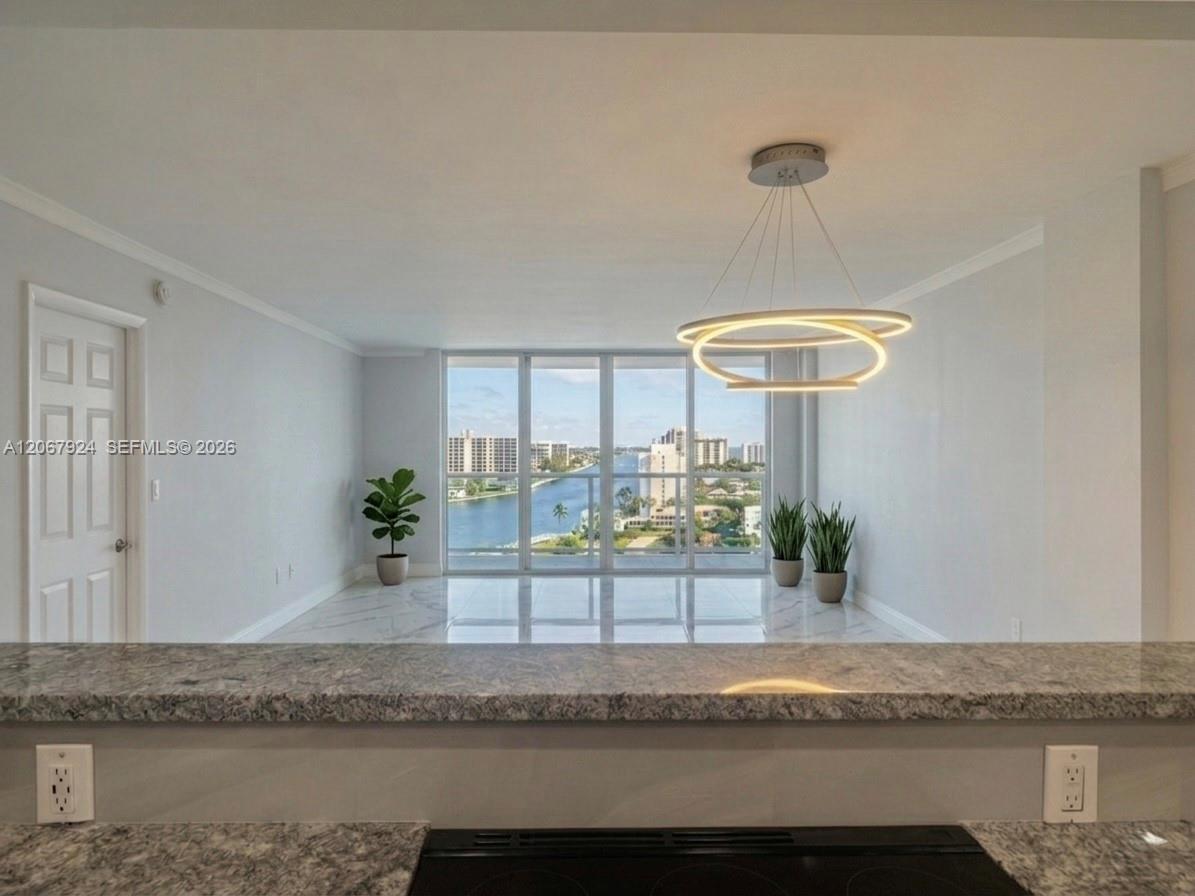 Photo of 3800 Ocean Dr  #802, Hollywood, Florida, 33019 - View from inside kitchen