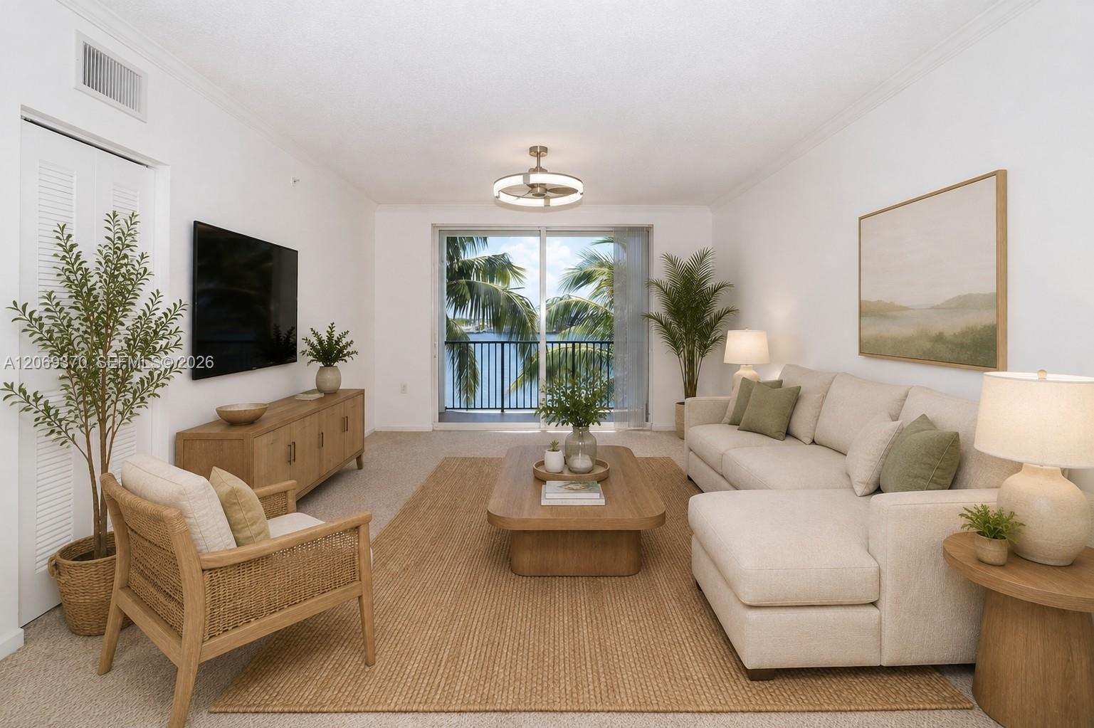 Photo of 17100 Bay Rd  #1407, Sunny Isles Beach, Florida, 33160 - Virtually Staged