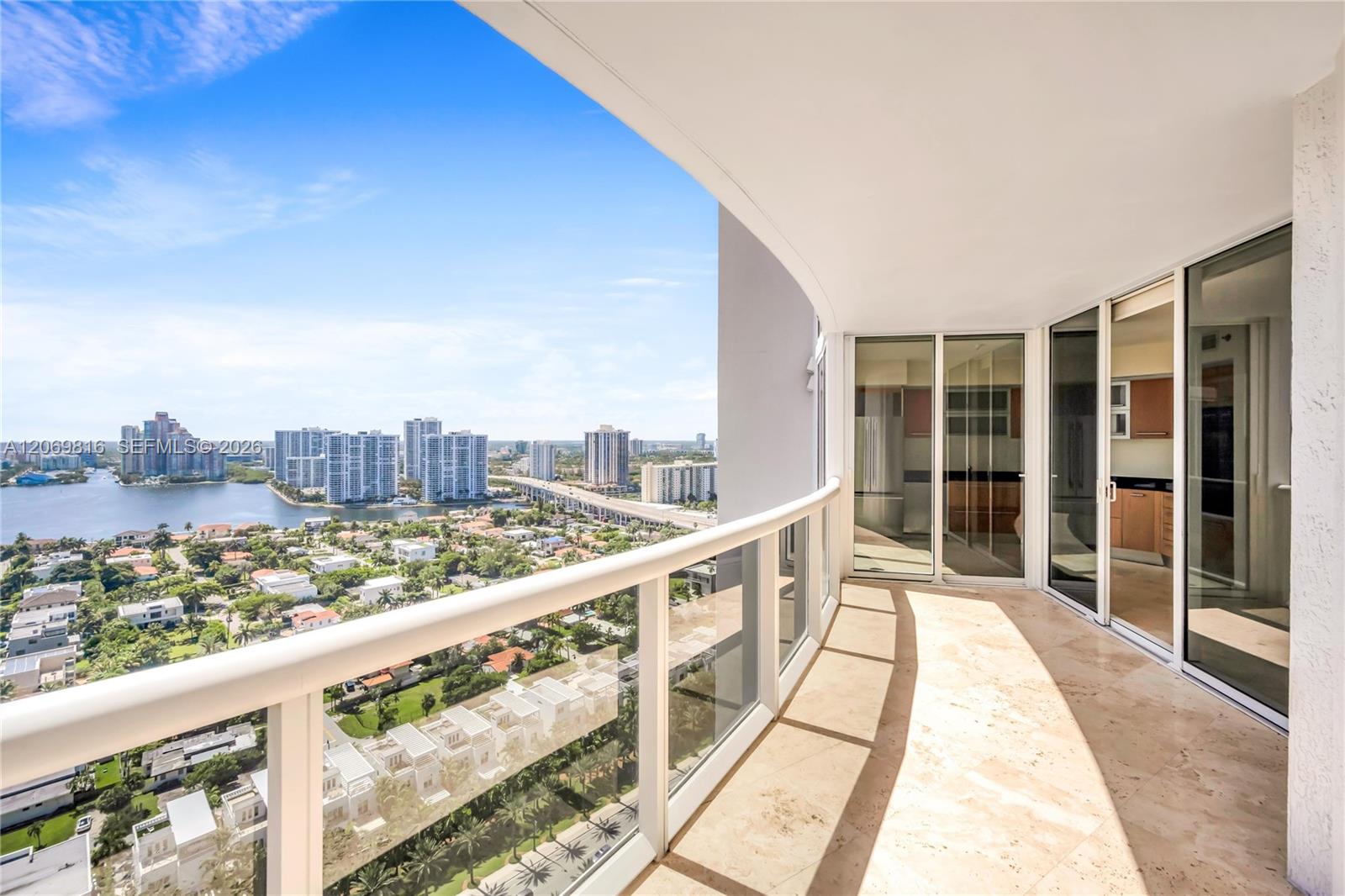 Photo of 18911 Collins Ave  #2906, Sunny Isles Beach, Florida, 33160 - West Balcony