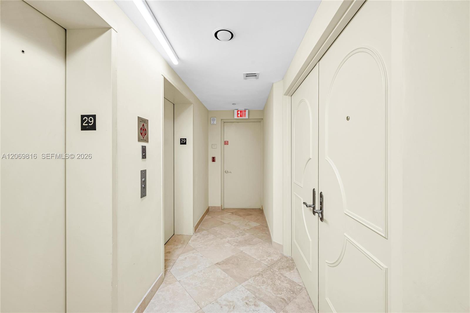 Photo of 18911 Collins Ave  #2906, Sunny Isles Beach, Florida, 33160 - Foyer, private elevator entry