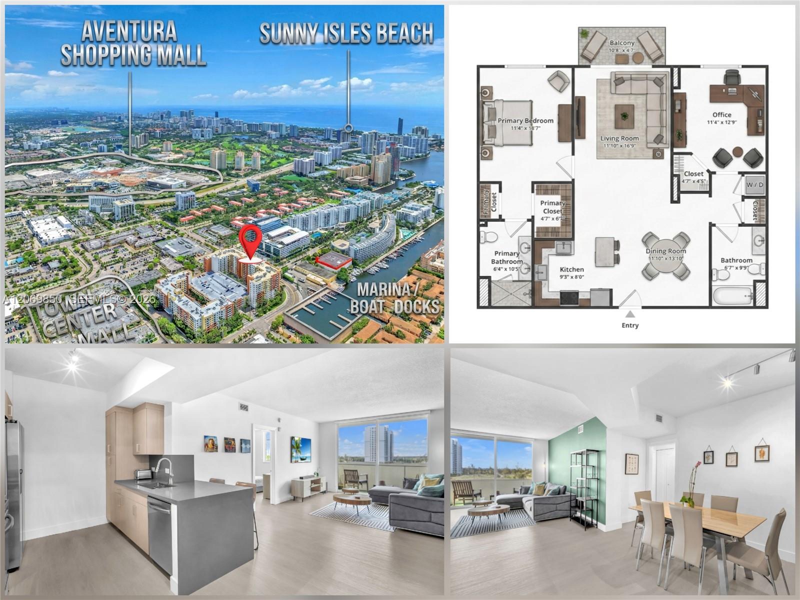 Photo of 18800 29th Ave  #517 (Fully Renovated), Aventura, Florida, 33180 - Remodeled & Furnished