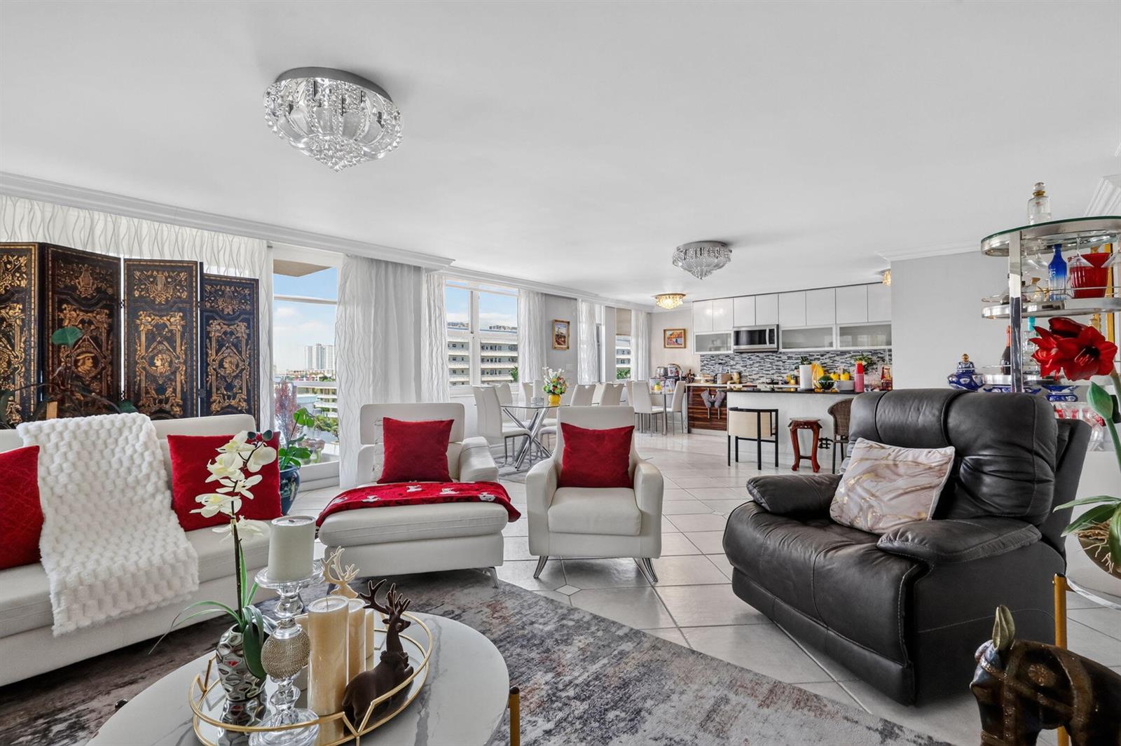 Kitchen/Dining/Living