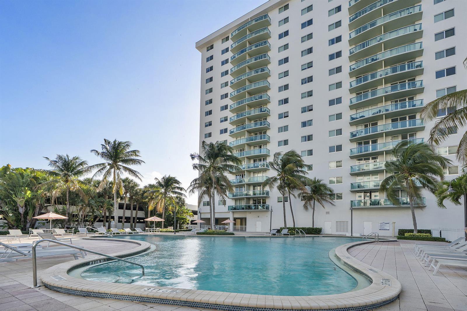 Photo of 19380 Collins  #523, Sunny Isles Beach, Florida, 33160 - Beautiful pool area