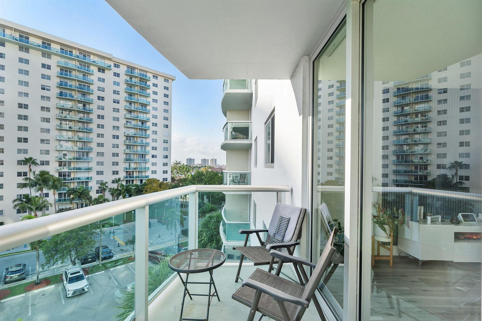 Photo of 19380 Collins  #523, Sunny Isles Beach, Florida, 33160 - Balcony seating area