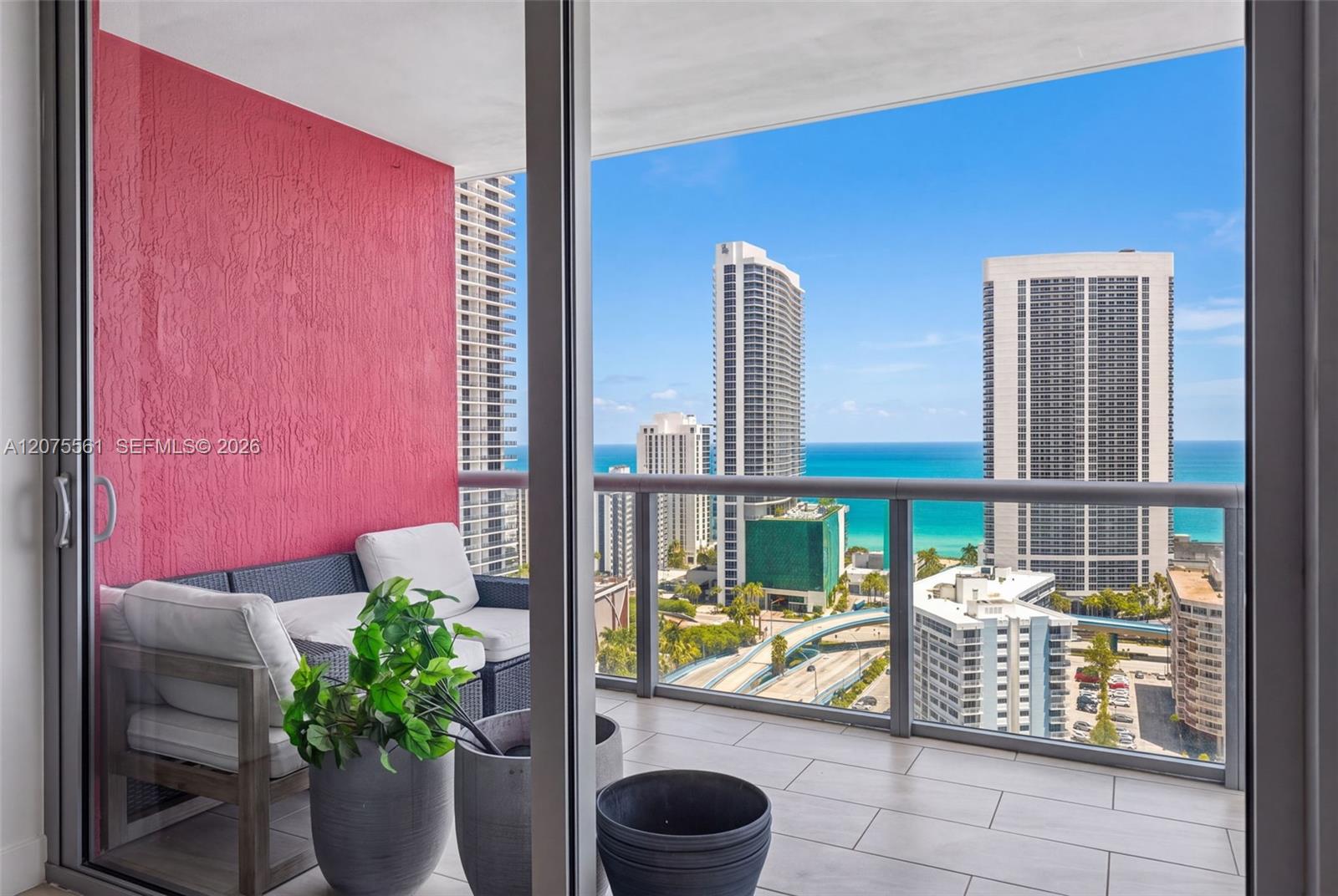 Photo of 2600 Hallandale Beach Blvd  #2510, Hallandale Beach, Florida, 33009 - Views from the living