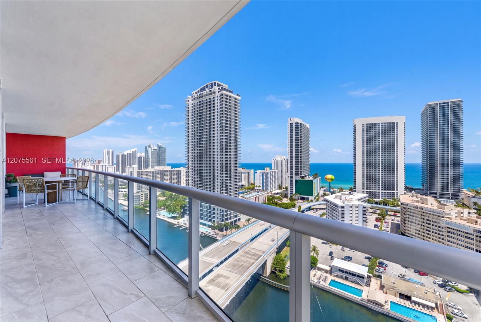 Photo of 2600 Hallandale Beach Blvd  #2510, Hallandale Beach, Florida, 33009 - Wrap around balcony